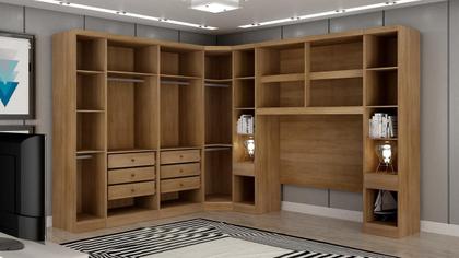 Imagem de Modulado Casal Completo 6 Portas 8 Gavetas - Linea-Cumaru/Fendi - Móveis Novo Horizonte