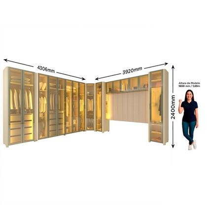 Imagem de Modulado com 16 Portas 430,6cm X 240cm 100% Mdf Innova