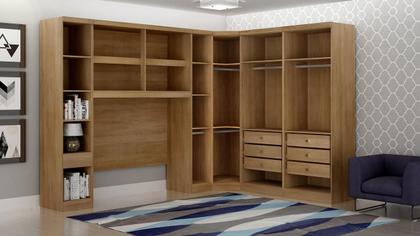 Imagem de Modulado Completo Casal 6 Portas 6 Gavetas - Rizon-Cumaru - Móveis Novo Horizonte