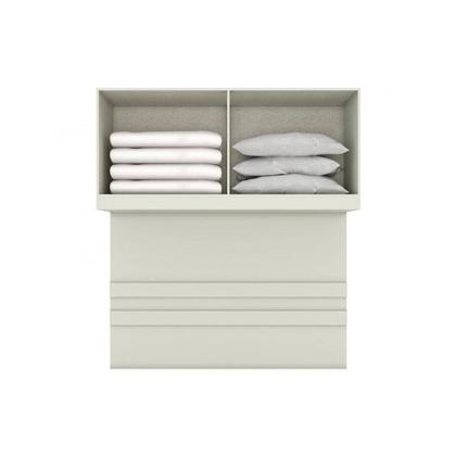 Imagem de Modulado de Quarto Armário Ponte Aéreo Casal Seletto MC11 c/ 4 Portas Areia - Henn
