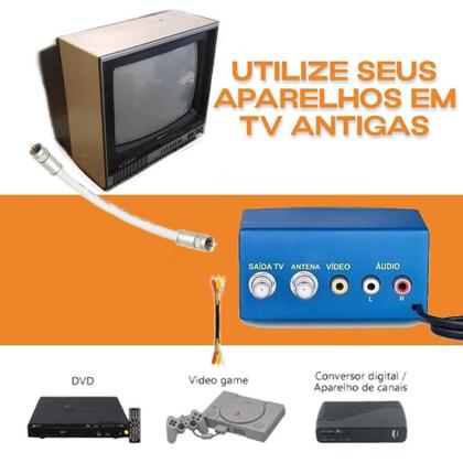 Imagem de Modulador De Audio E Video Conversor Canal 3 E 4 Tv Aquario