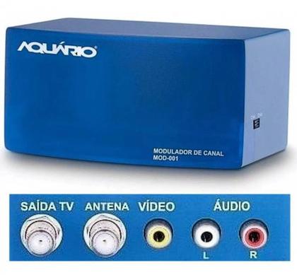 Imagem de Modulador De Audio E Video Conversor Canal 3 E 4 Tv Aquario