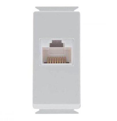 Imagem de Modulo 1 Tomada Dados RJ45 Mod. Aria Cor: Branco Ref: 57217/056 -TRAMONTINA