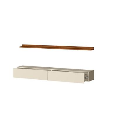 Imagem de Módulo 2 Gaveta com Prateleira 2M Cinamomo Mel / Off White - Mobler