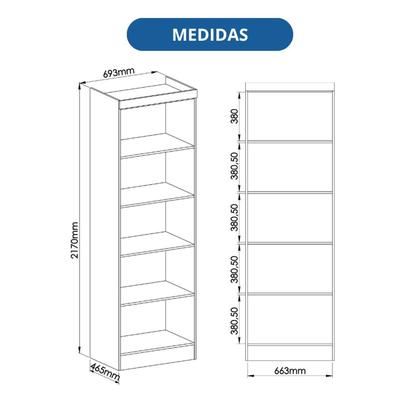 Imagem de Módulo 2 Portas com Prateleiras Infinity