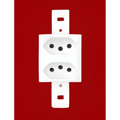 Imagem de Modulo 2 Tomada Distanciada 3 Pinos 20A Fame Blanc