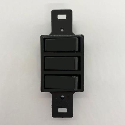 Imagem de Módulo 3 Interruptor Paralelo Embutir Condulete Preto Pezzi