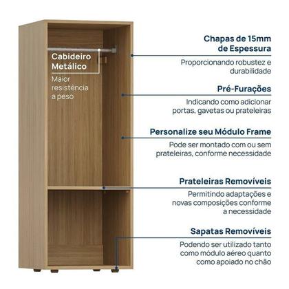 Imagem de Módulo 45x120 1 Porta Frame CabeCasa MadeiraOriginals