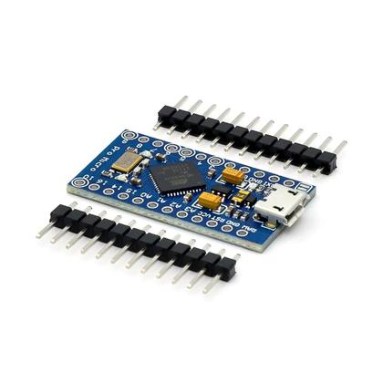 Imagem de Módulo 5V 16MHz Pro Micro Atmega32u4 para Arduino Leonardo - 2 Fileiras de Pinos