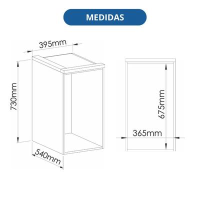 Imagem de Modulo Aéreo 1 Porta 73cm X 39,5cm Elegance