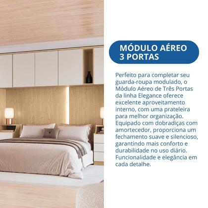 Imagem de Modulo Aéreo 3 Portas Elegantes 170cm