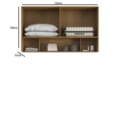 Imagem de Módulo Aéreo para Cama de Casal Mdf Clean Altezza