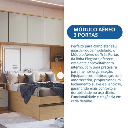Imagem de Módulo Aéreo para Quarto 3 Portas Elegance