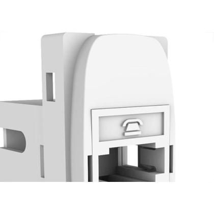 Imagem de Modulo Alumbra Gracia 1 Tomada Rj11 4V Branco 85316