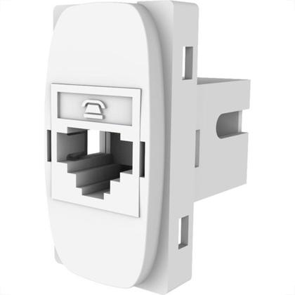 Imagem de Modulo Alumbra Gracia 1 Tomada Rj11 4V Branco 85316