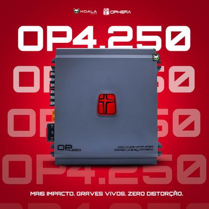 Imagem de Modulo Amplificador 4 Canais 250w Rms 2 Ohms Op4.250 Ophera