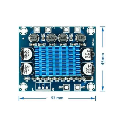 Imagem de Módulo Amplificador de Áudio Estéreo 30W - Placa Amplificadora de Potência de Canal Duplo