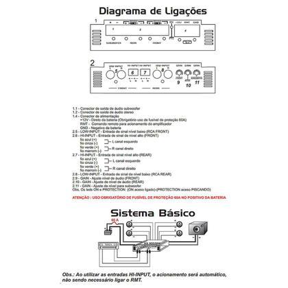 Imagem de Módulo Amplificador Falcon Digital Hs1100.5Ehx 5 Canais 750W