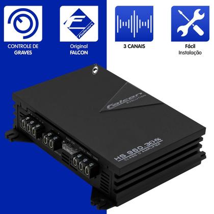 Imagem de Módulo Amplificador Falcon Digital Hs960.3 Ehx 3 Canais 450W