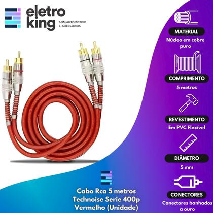 Imagem de Módulo Amplificador Som Automotivo Ir400.4 + Cabo Rca E 2 Y