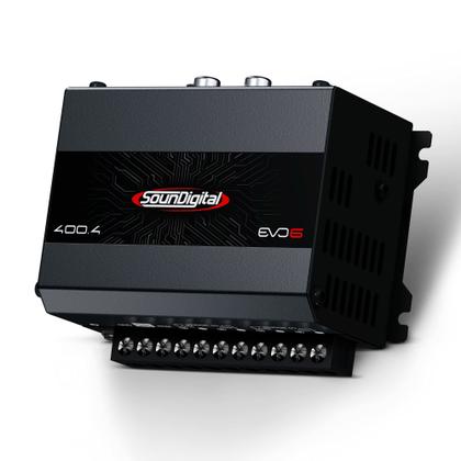 Imagem de Módulo Amplificador Soundigital SD 400.4 EVO6 400W RMS 4 Canais 4 Ohms