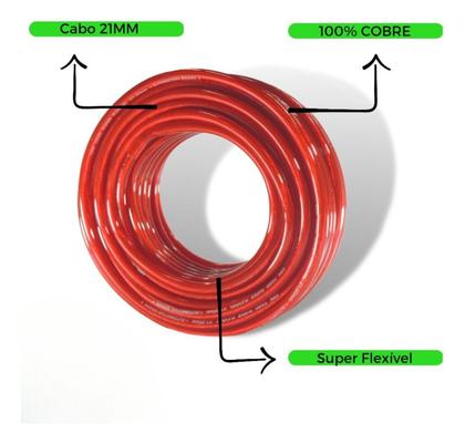 Imagem de Módulo Amplificador Stetsom HL2000.4 2000W 2 Ohms e Cabo Bateria 21mm 5 Metros reforçado