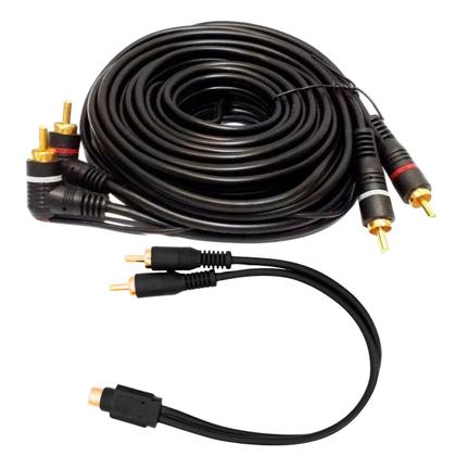 Imagem de Módulo Amplificador Stetsom HL800.4 800W + 2 Cabos RCA 5 Metros + 2 Cabos Y