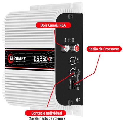 Módulo Amplificador Taramps Ds 250x2 2 Canais 125w 2 Ohms - Módulo