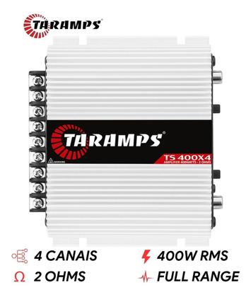 Imagem de Módulo Amplificador Taramps TS 400x4 - 400 Watts RMS Entrada Fio e RCA