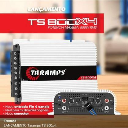 Imagem de Módulo Amplificador Taramps Ts800x4 P/ Players E Multimídias