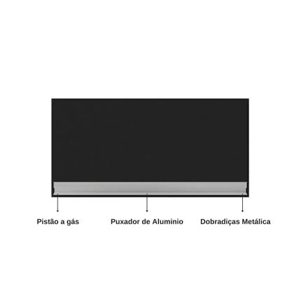 Imagem de Módulo Armário Aéreo De Parede Andreia 01 Porta - Ajl Móveis