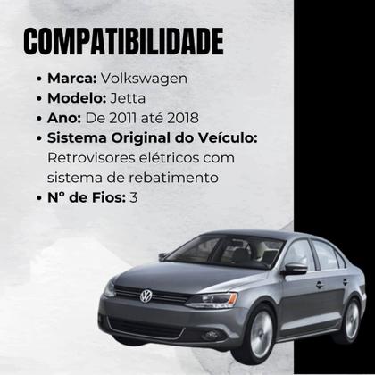Imagem de Módulo Automação de Retrovisores Rebatimento compatível com Jetta de 2011-2018 Tury - PARK2.3CY