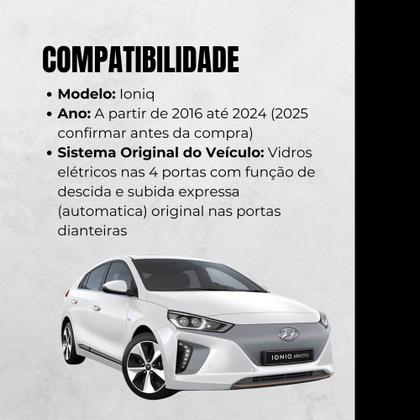 Imagem de Módulo Automação de Vidro Elétrico compatível com Ioniq a partir de 2016 Tury - PRO4.52FP