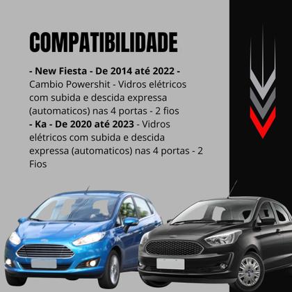 Imagem de Modulo Automação de Vidro Elétrico compatível com New Fiesta 14/22 e Ka 20/23 Tury - PRO1.5CV