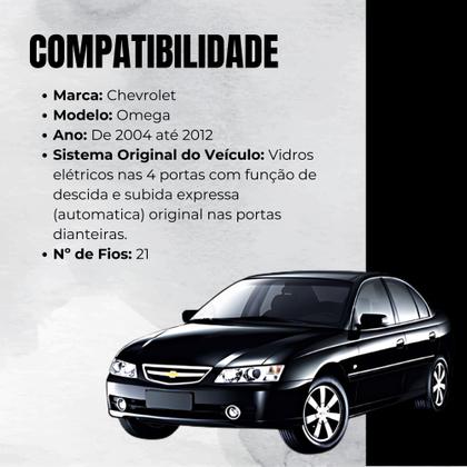 Imagem de Módulo Automação de Vidros Elétricos compatível com Omega de 2004 até 2012 Tury - PRO 4.41