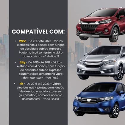 Imagem de Módulo Automação de Vidros Elétricos compatível com WRV/City/Fit Tury - PRO4.20CE