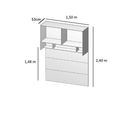 Imagem de Módulo Cabeceira Aéreo Casal Altezza