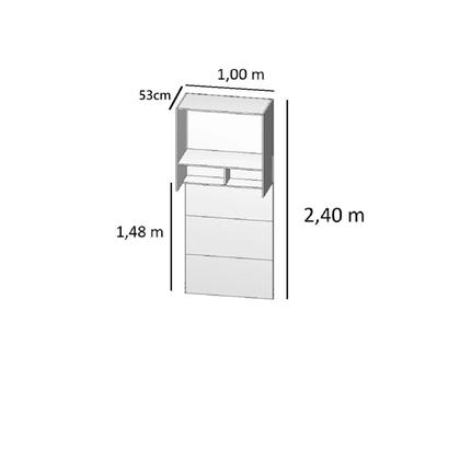 Imagem de Módulo Cabeceira Aéreo Solteiro Altezza