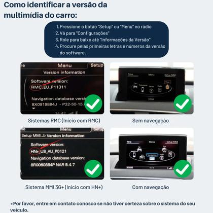 Imagem de Módulo Carplay Plug And Play Android Auto Sem Fio Com Câmera de Ré AHD 720P Para Audi A1 Q3 RMC 2G