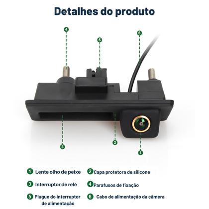 Imagem de Módulo Carplay Plug And Play Android Auto Sem Fio Com Câmera de Ré AHD 720P Para Audi A1 Q3 RMC 2G