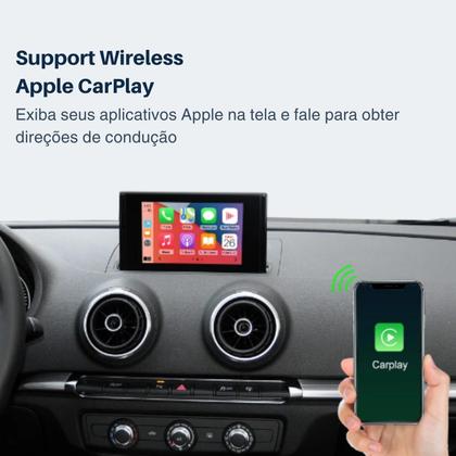 Imagem de Módulo Carplay Sem fio Android Auto Plug and Play Wireless Para Audi A3 MIB