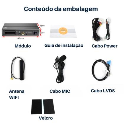 Imagem de Módulo Carplay Sem fio Android Auto Plug and Play Wireless Para Audi A3 MIB