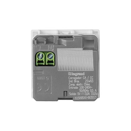 Imagem de Módulo Carregador 2x USB Tipo A+C 3A Preto Pial Plus+