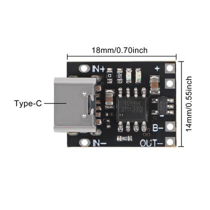 Imagem de Módulo carregador AITRIP TP4057 1A 3.7V Type-C USB com proteção