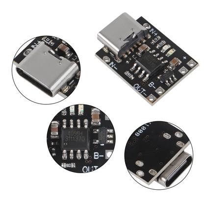 Imagem de Módulo carregador AITRIP TP4057 1A 3.7V Type-C USB com proteção