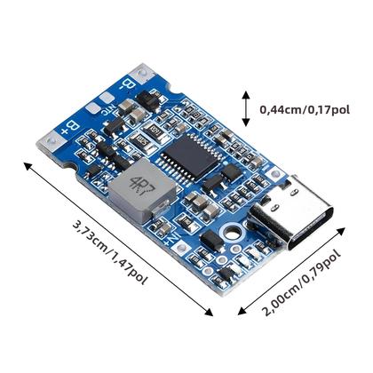 Imagem de Módulo Carregador Rápido Tipo-C Para 9V 12V 4.5V-15V Step-Up Buck Para Bateria De Lítio 18650