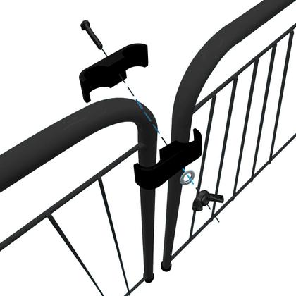 Imagem de Módulo Cercado Grande Dobrável 98cm Pet Portátil Preto