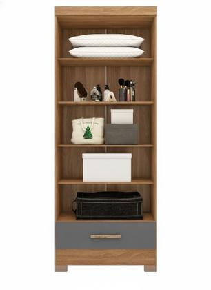 Imagem de Módulo Closet 1 Gaveta Smart Versatile Espresso Móveis Bege/Cinamomo/Chumbo