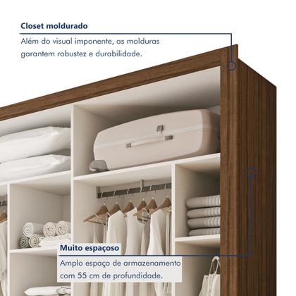 Imagem de Módulo Closet Casal sem Portas 6 Gavetas Itália