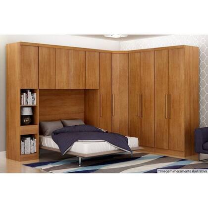 Imagem de Módulo Closet de Canto Obliquo Rizon c/ 1 Porta Freijó/FendiOff - Novo Horizonte